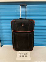 Front view of suitcase showing overall design