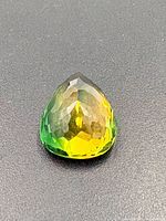 Front view showing pear cut and colour gradient