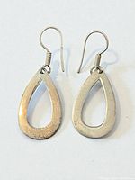 Front view of both teardrop earrings