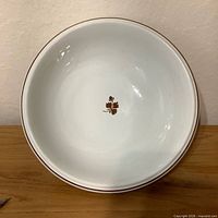 Top view showing Tea Leaf motif and rim band