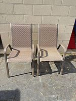 Front view of both patio chairs