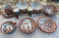 Group shot of all porcelain pieces