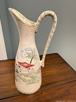 Full view of German ceramic ewer front