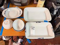 Six Dansk Bistro pieces laid out on table