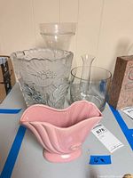 Group view of all five vases