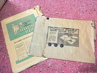 Apollo and American Bonded ferrotype plate envelopes side by side