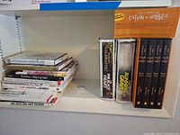 Entire shelf showing all books in lot