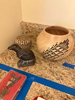 Overview of all three items on counter