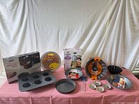 All items together arranged on table