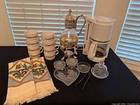 All items grouped on table