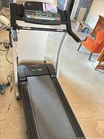 Full view of Pro-Form 745CS treadmill showing console, handrails and belt