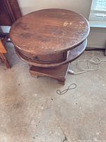 Top view showing circular surface and finish wear