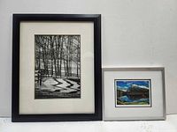 Both framed prints side by side for scale and comparison