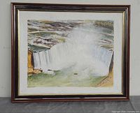 Full view of framed painting front