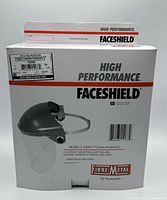 Front of boxed Honeywell Fibre-Metal F-5500 faceshield crown protector