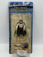 Front view of sealed Shelob Attack Frodo figure in blister card