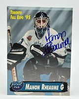 Front of Edge Ice promo card with autograph
