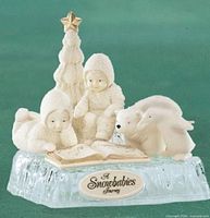 assembled Snowbabies Journey Jack Frost scene on ice base