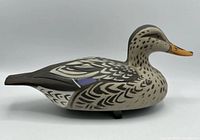 Full side view of Victor D-9 female mallard decoy