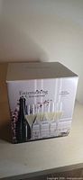Front of Waterford Entertaining box showing champagne flutes illustration
