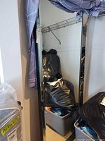 Full front view of bevelled mirror