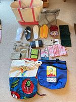 Overview of entire lot laid out on floor