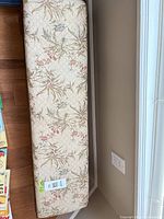 Full top view of bench showing size and upholstery