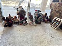 Group shot showing all decorations arranged on carpet