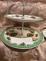 Double-tier Royal Tudor Richmond tray assembled