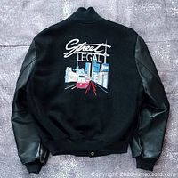 Back view showing full Street Legal skyline embroidery