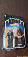 Front view of sealed Bib Fortuna figure on card showing character and Kenner branding