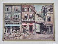 full view of artwork on board