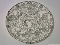 Full view of Pennsylvania Dutch Country plate front