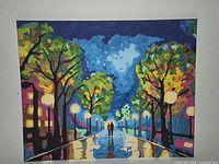 Full view of oil painting showing entire composition and colours