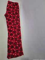 Full view of pajama pants laid flat