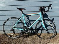 Full side profile of Schwinn Fastback road bicycle