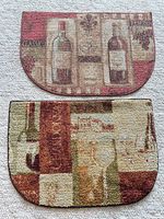 Both semicircle rugs side by side showing overall designs