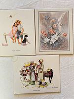 Overview of all three mounted prints