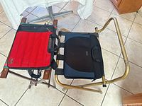 Overview of both luggage racks and both laptop sleeves