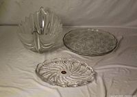 All three glass items grouped