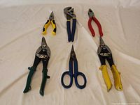 All six hand tools laid out for overview