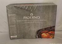 Front of Paderno Signature Non-Stick roasting pan box
