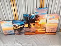 All five vertical canvas panels arranged side by side