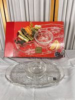 platter set displayed in front of original box