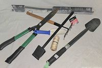 Overall view of all tools laid out