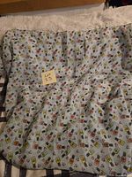 Full view of scarf showing size and pattern