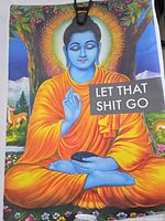 Front view of poster showing full design and text