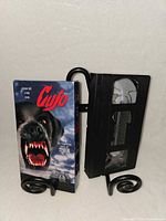 Front view of "Cujo" VHS and slipcase