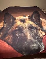Front side of duvet showing German Shepherd image