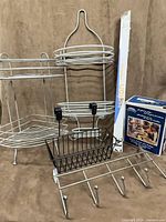 Group shot of all six bathroom storage pieces